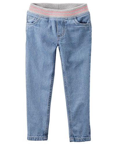 Carters Girls Pull-On Jeans With Contrasting Waistband; (8)