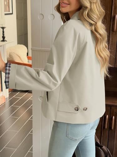 Womens lightweight jackets,2025coats for women short trench coats waterproof trench coat women4