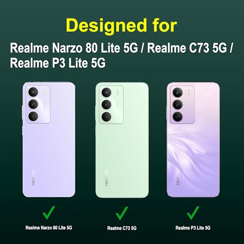 Image of Zapcase Back Case Cover for Realme Narzo 80 Lite 5G | Compatible for Realme Narzo 80 Lite 5G Back Cover | Liquid Silicon Magic Case with Camera Protection | Dark Green