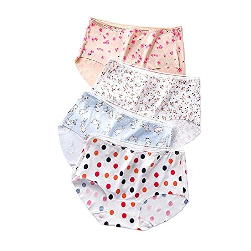 Women Soft Ice Silk Laser Cut Seamless Printed Panty(Color Print) Assorted-picture-14