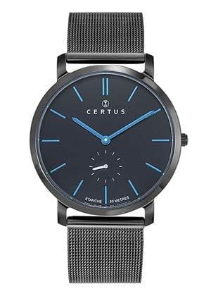 Certus Montre Homme Acier Noir Milanais 616520