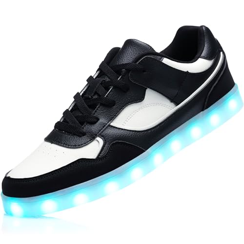 APTESOL Light Up Shoes for Women Men - 11 LED Color Modes Fashion Luminous Shoes with USB Rechargeable