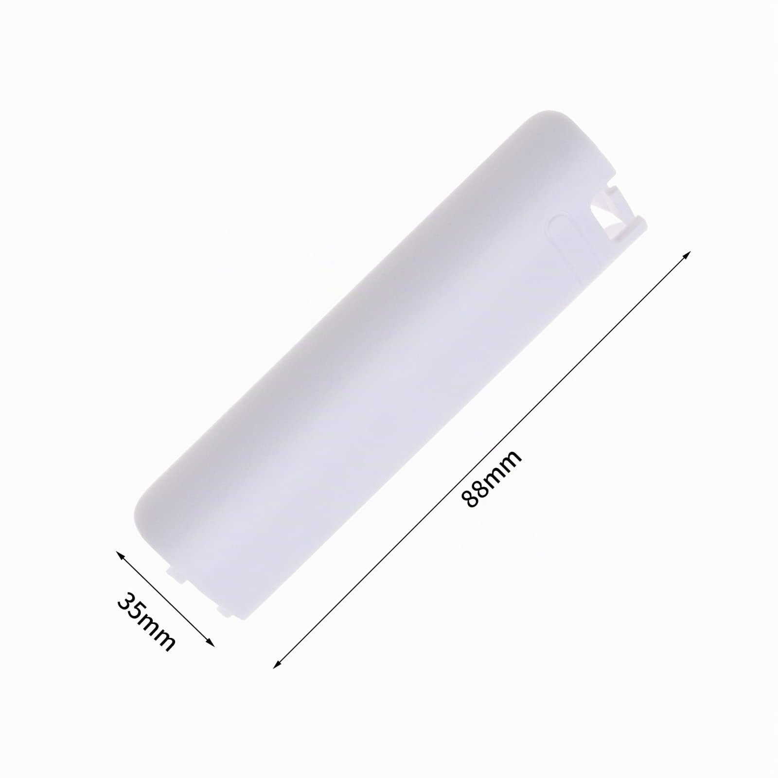 Create idea 4PCS Cubierta de La Puerta Trasera de La Batería Compatible con Nintendo Wii Mando A Distancia de Tapa de Batería de Plástico de Repuesto Color Blanco