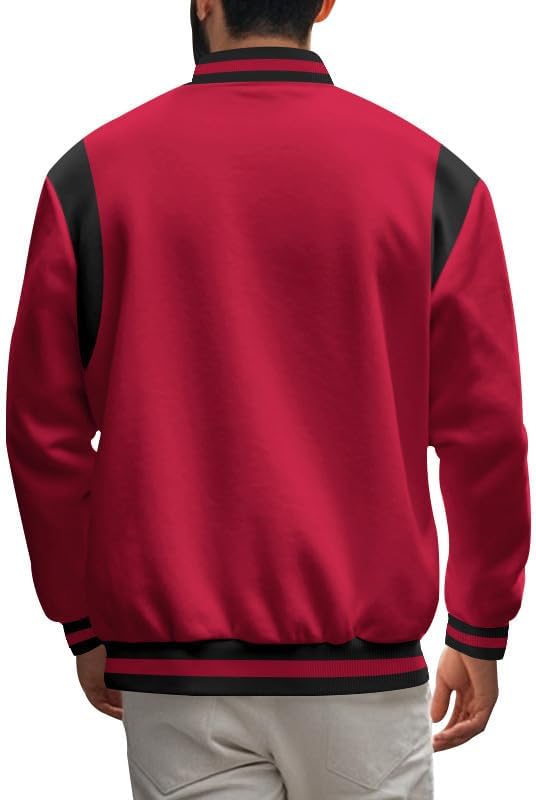 Men's West Coast Jacket - Fall Winter Cardigan Style Button Front Loose Baseball Coat for Vacation Daily Life - Image 6