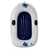 Inflatable Boat   Single Person Lake Fishing Raft | Heavy Duty Thickened PVC Kayak & Rigid Rubber Boat | High Stability Water Exploration Float for Pools, Rivers & Lakes