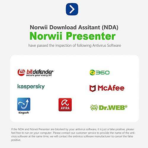 Norwii N76 Green Presentation Clicker Rechargeable Wireless Presenter Remote with Green Light, 330FT Presentation Pointer Slide Advancer Support Hyperlink/Volume/Key-Customized … - Thumbnail 7