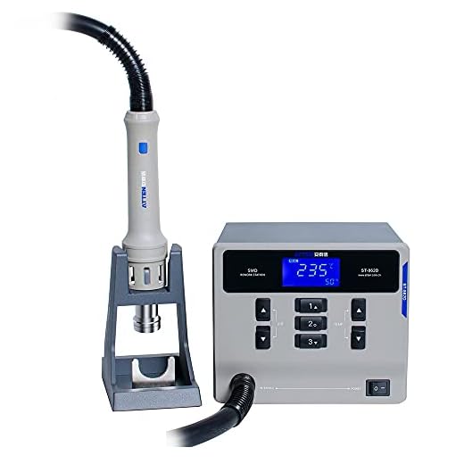 ATTEN ST-862D Lead-free Hot Air Gun Soldering Station Intelligent Digital Display 1000W ST862D Rework Station For PCB Chip Soldering Repair