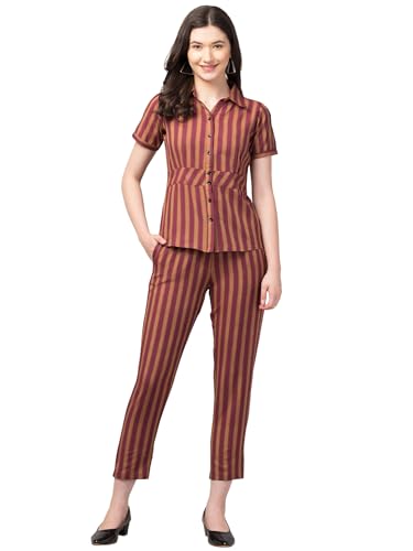 Image of ZUVINO Co Ord Set for Women Co Ord Set || Stylish Office Formal Wear || Cotton Co Ord Set for Summers.