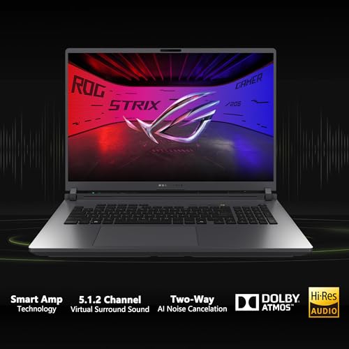 Image of ASUS ROG Strix G18 G815 Gaming AI Laptop 18 inch WUXGA 144Hz (100% sRGB) Intel 24-core i9-14900HX 32GB RAM 1TB SSD GeForce RTX 5070 GDDR7 (Up to 798 AI TOPS) RGB Backlit WiFi7 Thunderbolt Win11Pro ICP Hub