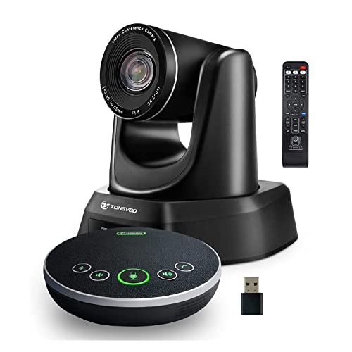 TONGVEO Conference Room Camera System, All-in-One Video and Audio Conferencing System Bundle 1080P...