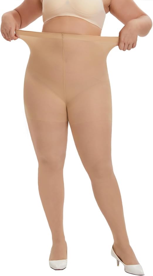 shaperx Women's Nylon Opaque Pantyhose Stockings With Super Stretch Waistband-picture-42
