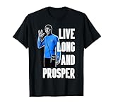 Star Trek Original Series Spock Live Long Graphic Camiseta Camiseta