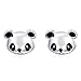Qings Pendientes Niña Panda Plata de Ley 925 Pendientes Animales Mini Pendientes Oso Panda Lindo Joyería para Niñas Mujeres Adolescentes