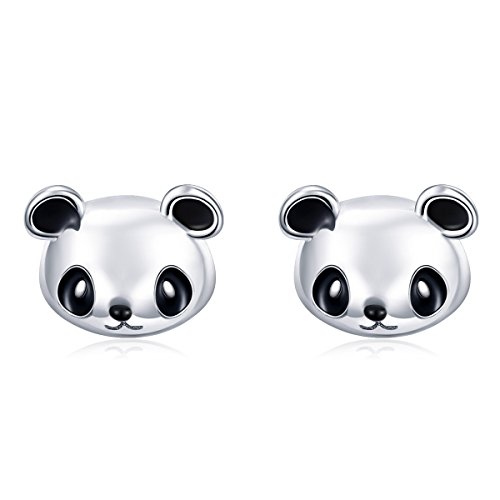 Boucles d'oreilles Panda en argent, le bijou discret pour sublimer vos tenues quotidiennes