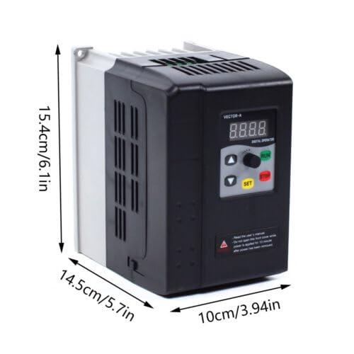 Convertidor de frecuencia variable VDF 1/3 fase, 220 V, 380 V, inversor de frecuencia variable, frecuencia variable, motor (380 V, 1,5 kw)