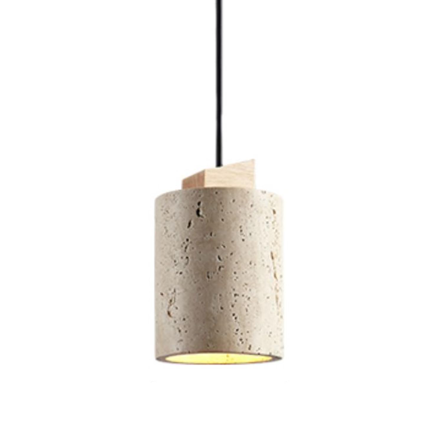 Lampadario decorativo in legno con lampada a sospensione