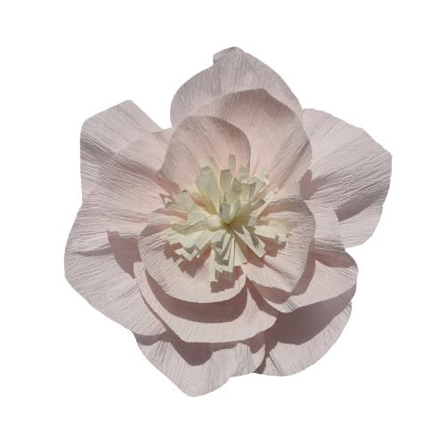 Namzi 3Pcs 12in Crepe Paper Flowers Decoration for Wall, Flowers for Wedding Decor,Flower Backdrop Decor,Baby Shower,Birthday Party,Photo Backdrop,Archway Decor, Nursery Wall Decor?Peach