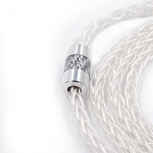 J&R KZ ZSN/ZSN Pro/ZS10 Pro - Cable de actualización chapado en plata de 2 pines de 0,75 mm de cobre sin oxígeno de alta pureza