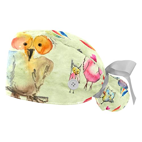 Chapeaux bouffants Hiboux JDEZ - Protection anti-sueur et ajustement total