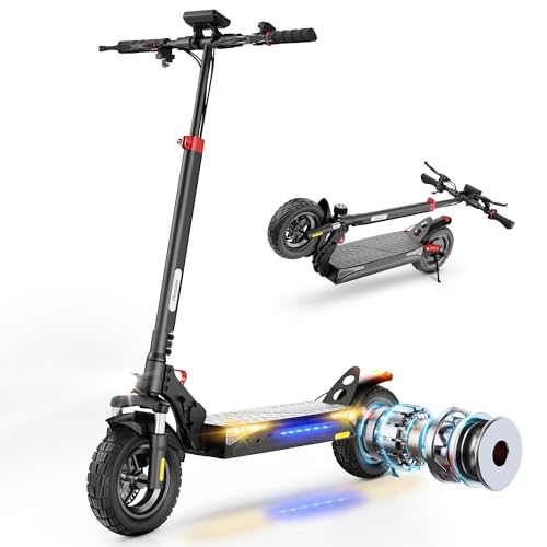 iScooter Electric Scooter for Adults, 23/18/12 Miles Long Range,22/19/18 Mph Top Speed, Commuting Electric Scooter with Cruise Control, Double Braking Systems Escooter for Adults and Teens i