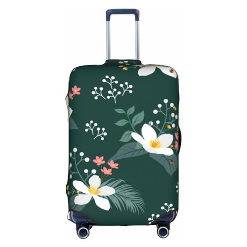 floral pattern print Luggage cover, suitcase protector, elasticated protective sleeve, fits 18-32 inch suitcases