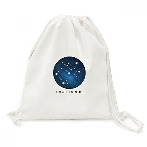 Sac à cordon Sagittaire DIYthinker en toile canvas premium aux finitions renforcées