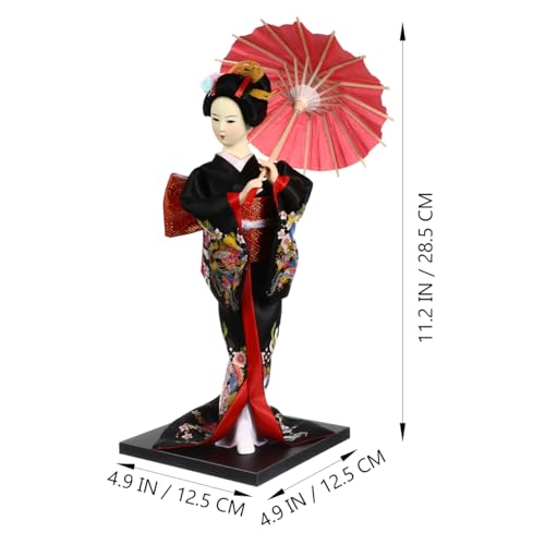 Muñeca japonesa kimono geisha 28.5 cm figura decorativa miniatura 4