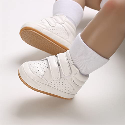 Image of E-FAK Baby Shoes Boys Girls Infant Sneakers Non-Slip Rubber Sole Toddler Crib First Walker Shoes