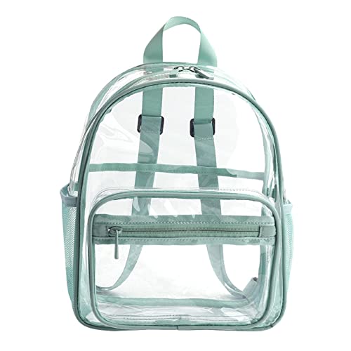 ZCSXK Voir à Travers Le Sac à Dos Transparent | Sac à Dos Transparent de Grande capacité | Sac à Dos Transparent Noir/Vert/Rose très résistant avec Plusieurs Poches Cover