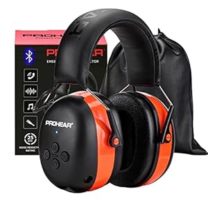 Prohear 037 Lärmschutz Bluetooth Kapselgehörschutz Orange