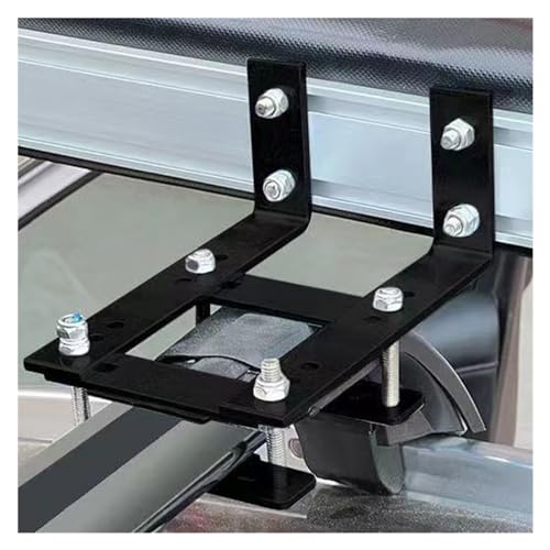 Barras Transversales Soportes Montaje para Toldo Portaequipajes Techo Todoterreno Fijo para Equipaje Coche Barra Transversal Soporte para Tienda Campaña Dosel Lateral Baca Portaequipajes (Color : Bla