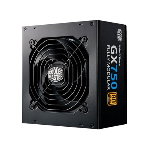 FONTE COOLER MASTER GX750 FULL MODULAR 80 PLUS GOLD 750W, PRETO - MPE-7501-AFAAG-W1