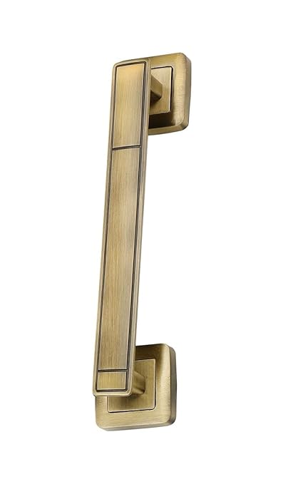 WSK Main Door Pull Handle 8 Inch Size Brass Antic Finish Pack of 1 Pcs DH1546(A)-001