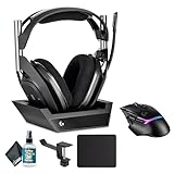 Logitech G Astro A50 X Omni-Platform Wireless Gaming Headset + Base Station Bundle Including: Logitech G G502 X Plus Lightspeed Wireless RGB Gaming Mouse, Headphone Holder, Cleaning Kit, Mouse Pad