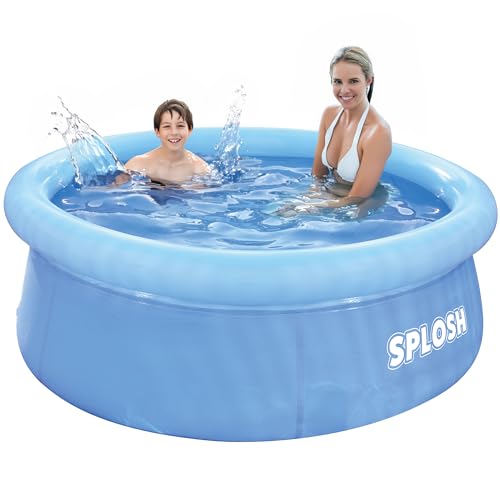 Splosh 6ft Easy Set Pool - Inflatable Family Swimming Pool For Kids & Adults - Fast Setup Pool With...