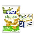 Goya Foods Plantain Chips Strips, 3.5 Ounce (Pack of 12)