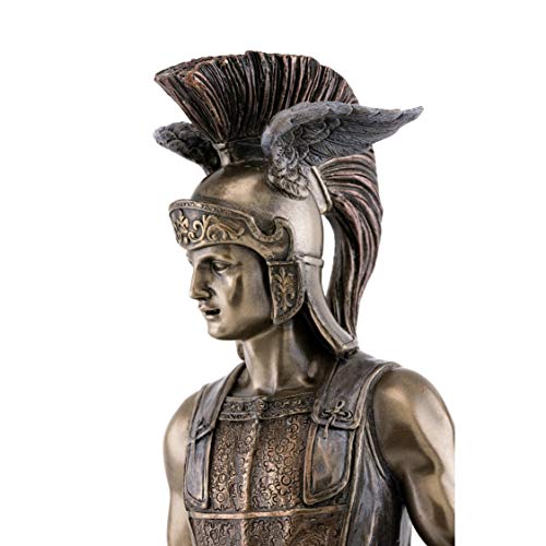 Top Collection Mercury Statue- Olympian Greek God of Transitions and Boundaries Sculpture in Premium Cold Cast Bronze- 12.75-Inch Collectible Son of Zeus Figurine