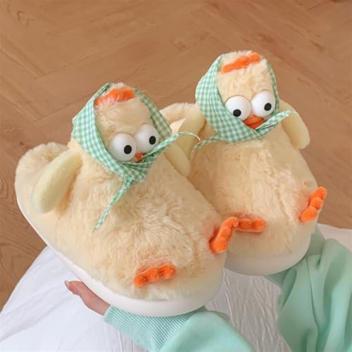 Funny Chicken Plush Slippers for Women Adults Cute Animal slippers2