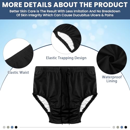 Get Back in the Pool: 9 Best Swim Diapers for Adults Over 50 12 Cutecrop 4 Pcs Reusable Adult Swim Diapers Washable Cloth Diapers Leakproof Special Needs Swimwear for Incontinence Swimmers(Light Color,Large)