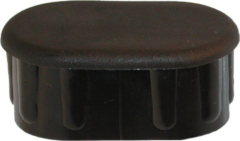 Preisvergleich Produktbild Original DEKAFORM Endkappe 108, Schultisch, Stopfen, Zaunpfahl-Abdeckung Kunststoffgleiter, Möbelgleiter für Flach-Oval-Rohr Gestell 50x30x2* Kunststoff braun