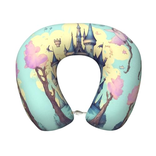 Almohada de viaje de espuma viscoelástica lavable miniatura 1