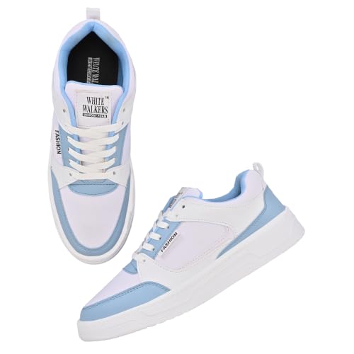 Image of White Walkers Men's White & Multicolor Casual Sneakers for Men