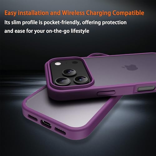 Image of iPhone 18 pro /17 pro Case,Translucent Matte(deep Purple)