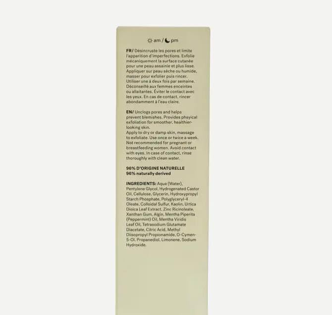 Typology Clarifying Face Scrub 2% Sulfur + Nettle Extract, 1.70 Fl Oz (Pack of 1)