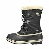 Verschluss: Schnellverschluss Sorel KIDS YOOT PAC NYLON WATERPROOF Schneestiefel für Unisex Kinder, Schwarz (Black) - Youth, 37 EU