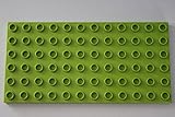 LEGO DUPLO Bauplatte LEGO Duplo Eisenbahn Bauernhof 72er Bauplatte hellgrün 6x12 Noppen