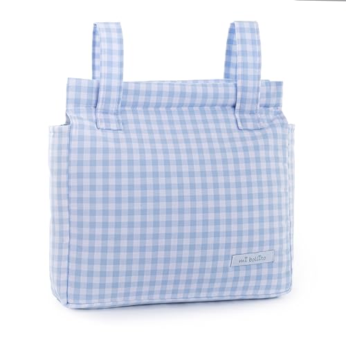 Mi bollito   Bolsa Organizadora de Cochecitos para Mamá, bolsa Carrito Bebe, multifuncional de gran capacidad para almacenar. (Azul)