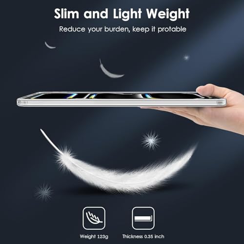 Image of M.G.R.J iPad Pro 11 inch M4 Case, Soft TPU Transparent Back Case Cover for Apple iPad Pro 11 inch M4 (2024)