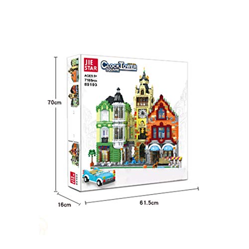 VPPI Modular Haus Bausteine, Bausteine Architektur Modell Platz am Uhrenturm, Berühmte Architektur 3D Modell Spielzeug… – Bild 8