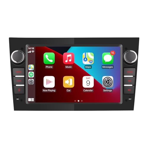YZKONG Autoradio pour Opel Antara Corsa Vivaro Combo Zafira avec Carplay Android Auto sans Fil, Screen Car Radio Receiver, Radio RDS, Bluetooth, USB Couleur Noire